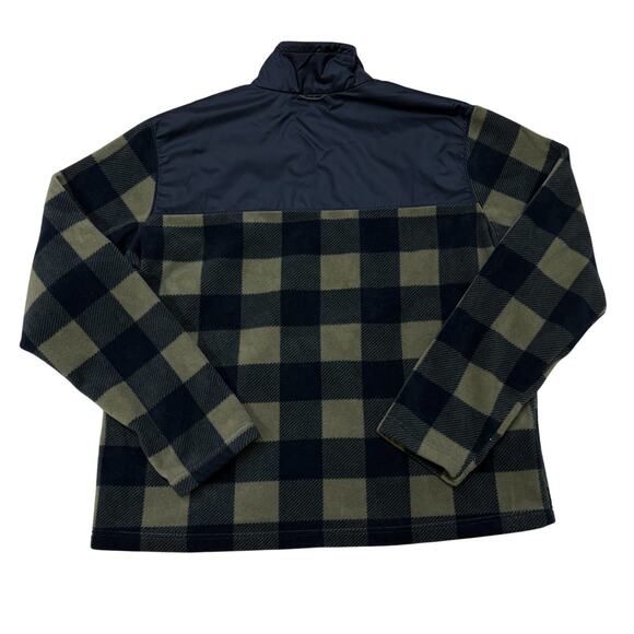 Columbia Fleece For bugaboo II Interchange Jacket Mens Size XL Blue Plaid *READ* - Picture 2 of 9